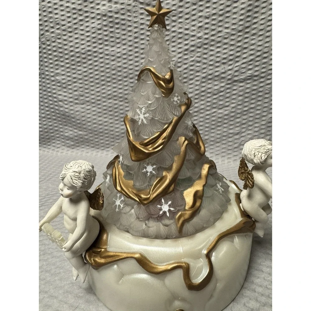 Vintage 1996 Avon Sparkling Angelic Musical‎ Christmas Hark the Herald Angels